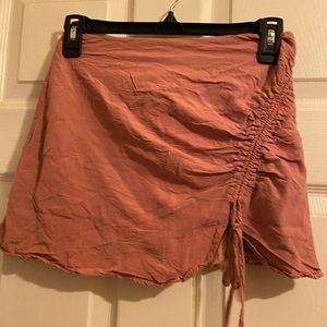 LA Hearts Ruched Mini Skirt